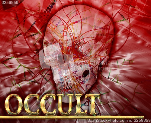 Image of Occult Abstract concept digital illustration