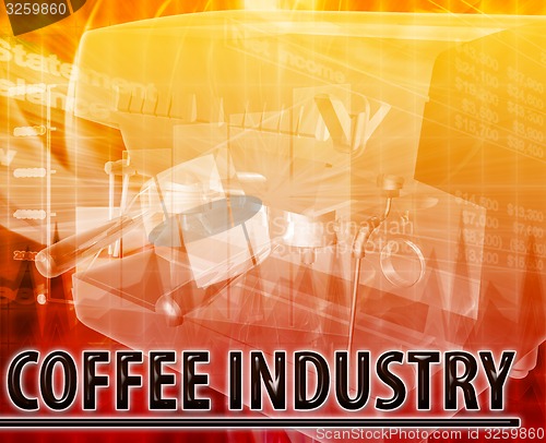 Image of Coffee industry Abstract concept digital illustration