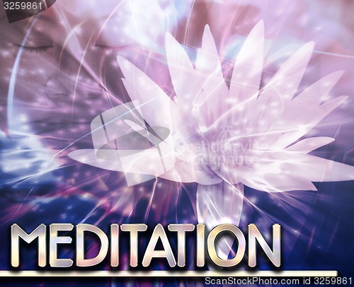 Image of Meditation Abstract concept digital illustration