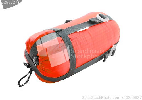 Image of Sleeping bag packed