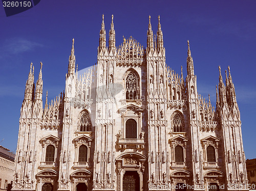 Image of Retro look Milan Cathedral