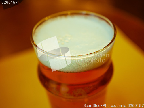 Image of Pint of British ale beer