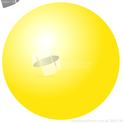 Image of Metal sphere isolated - gold