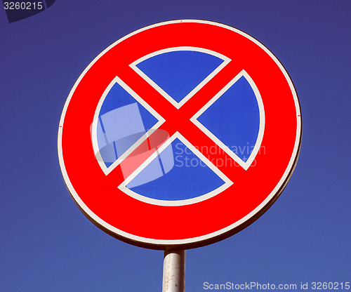 Image of Retro look No parking sign