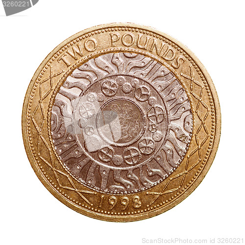 Image of Retro look Two pounds coin