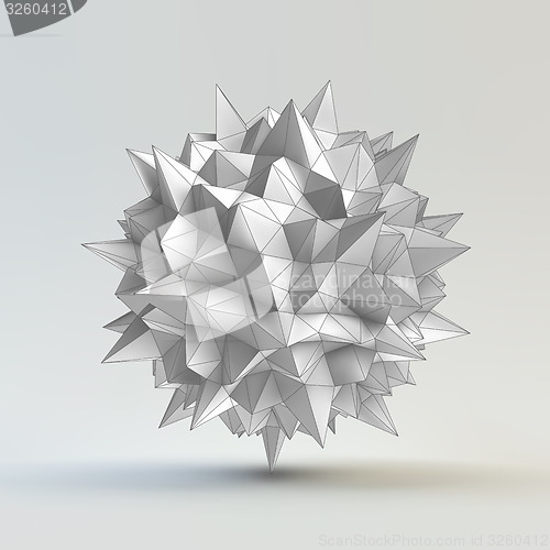 Image of 3D vector illustration. Abstract background.