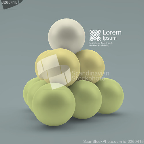 Image of 3d vector background. Vector illustration.