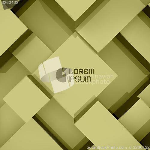 Image of Abstract background of 3d blocks. Vector illustration. 