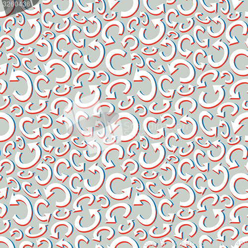 Image of Seamless recycle background. Vector pattern.