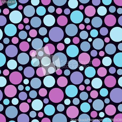 Image of Seamless festive background from circles.  Vector Illustration. 