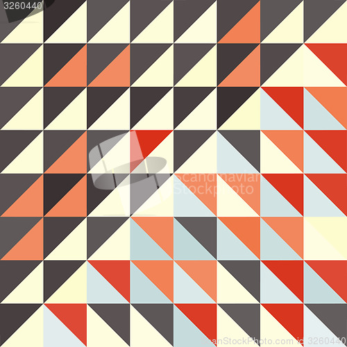 Image of Geometric triangles background. Mosaic. 