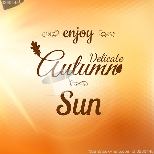 Image of Enjoy Autumn Background. EPS 10