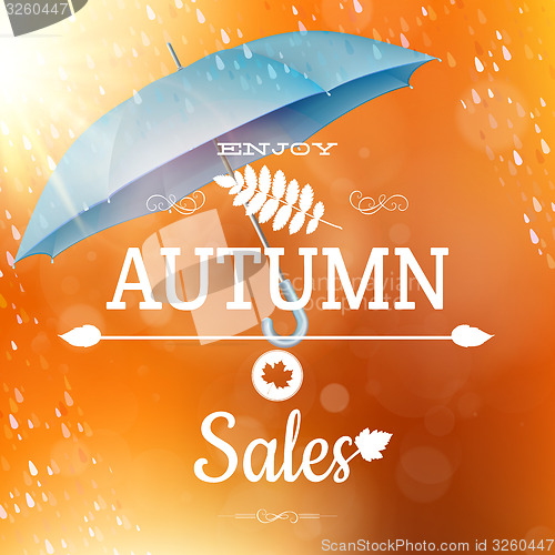 Image of Autumn sale backdrop. EPS 10