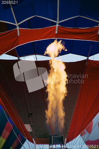 Image of flame of hot air balloon