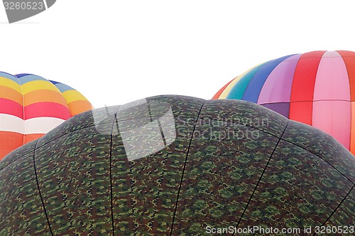 Image of tops of three hot air balloons