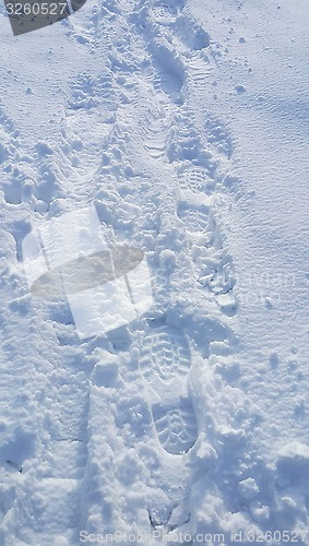 Image of Footsteps on the snow