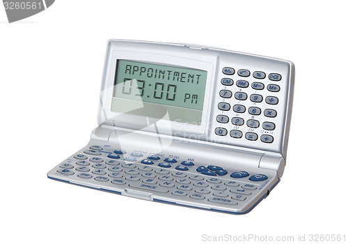 Image of Electronic personal organiser isolated
