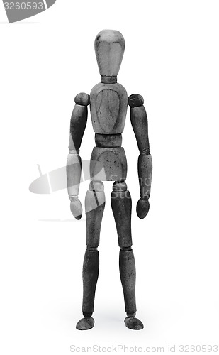 Image of Wood figure mannequin with bodypaint - Black