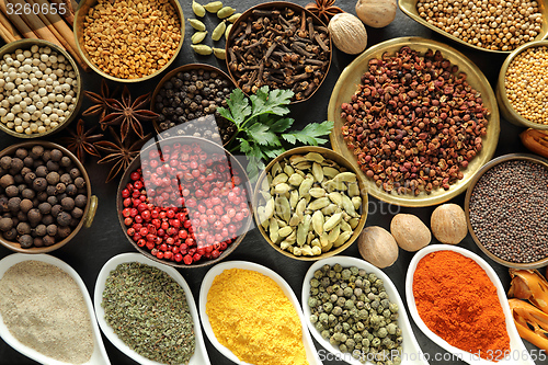 Image of Spices and herbs.