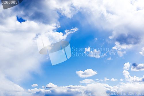 Image of Gentle blue cloudy sky