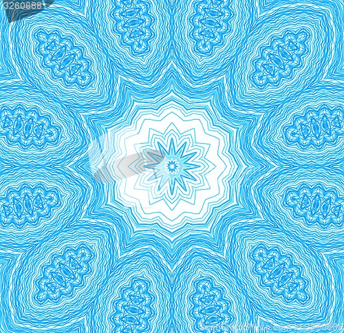 Image of Abstract blue concentric pattern