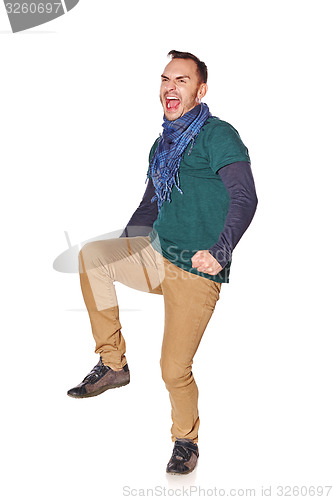 Image of Excited young man