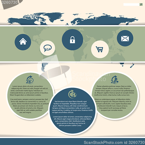 Image of Website design with bubble like presentation