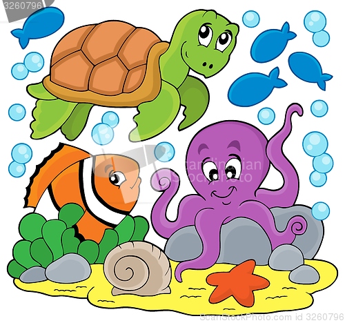 Image of Sea animals thematic image