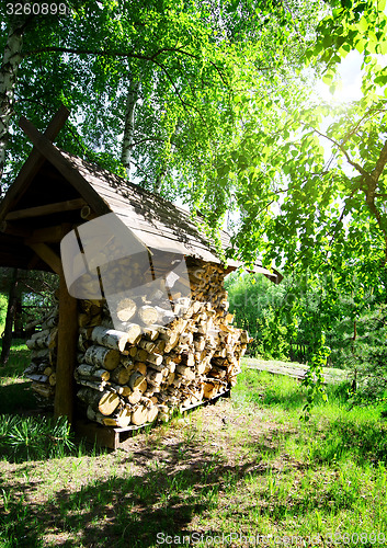 Image of Pile of firewood