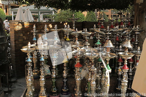 Image of Hookah waiting to serve clients 4739