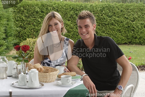 Image of Couple at breakfast table