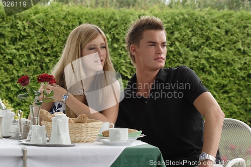 Image of Couple at breakfast table