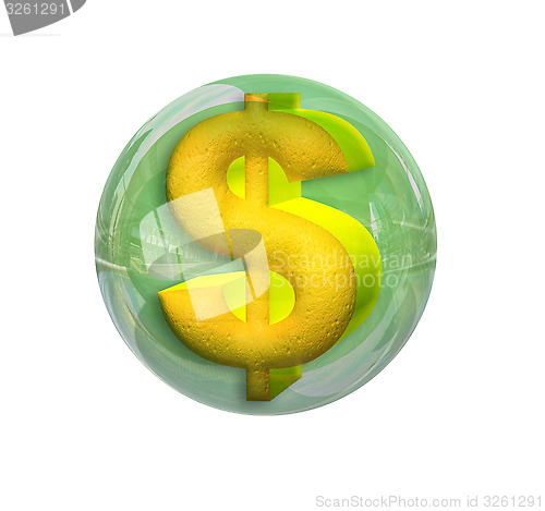 Image of Dollar in a sphere