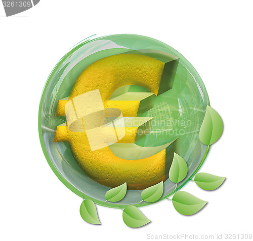 Image of Euro in a ball