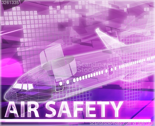 Image of Air safety Abstract concept digital illustration