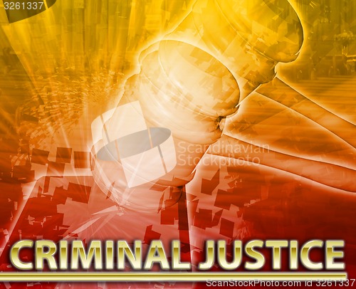 Image of Criminal justice Abstract concept digital illustration