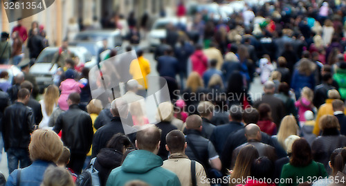 Image of Street crowd