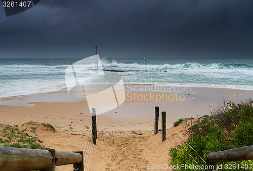 Image of Mona Vale Rockpool in a 3 metre swell