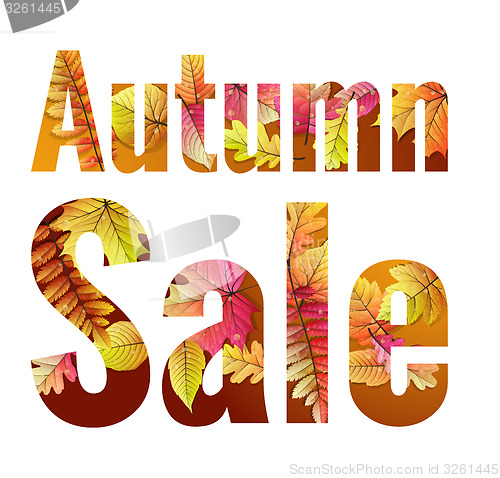 Image of Autumn Sale. EPS 10
