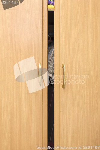 Image of Wooden wardrobe