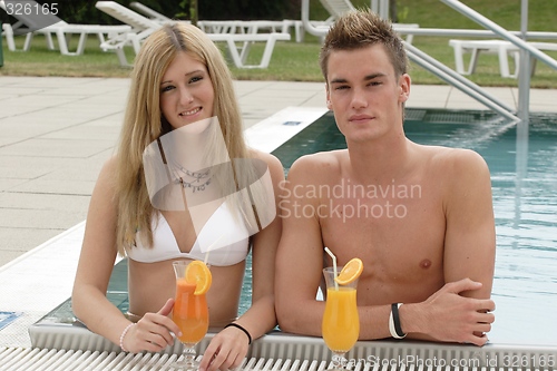 Image of Couple at pool