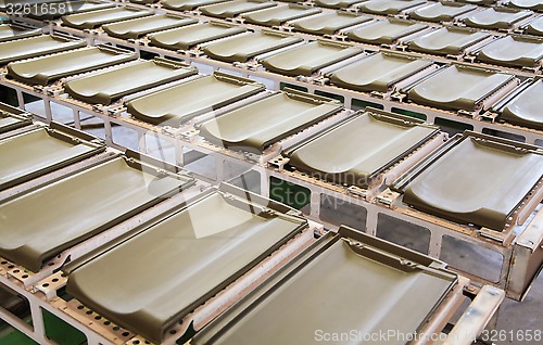 Image of Roof tiles in factory