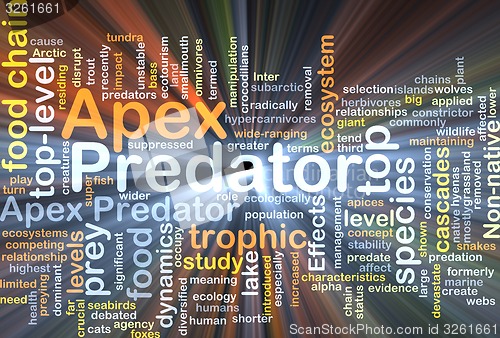 Image of Apex predator background concept glowing