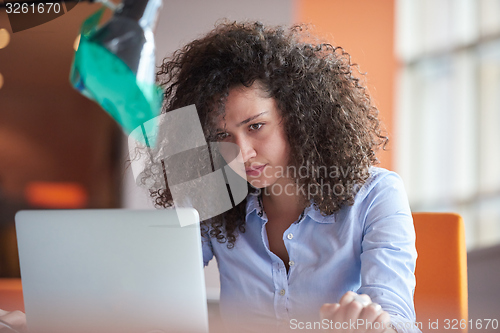 Image of Modern business woman in the office