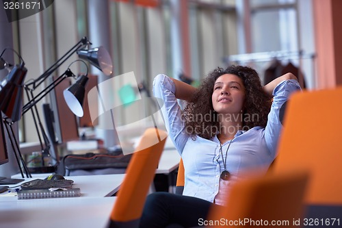 Image of Modern business woman in the office