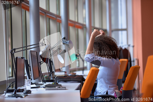 Image of Modern business woman in the office