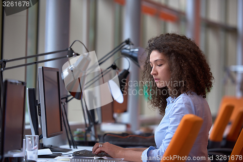Image of Modern business woman in the office