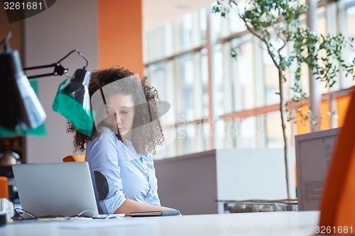 Image of Modern business woman in the office