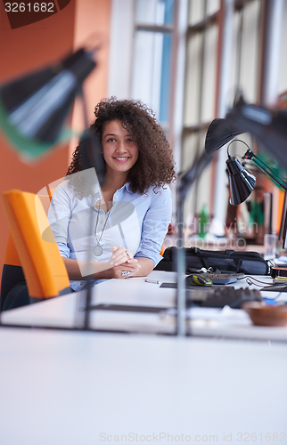 Image of Modern business woman in the office