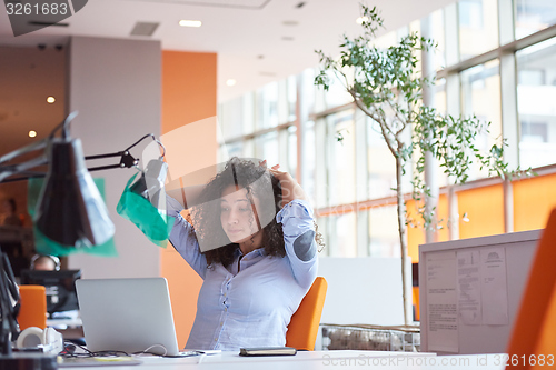 Image of Modern business woman in the office